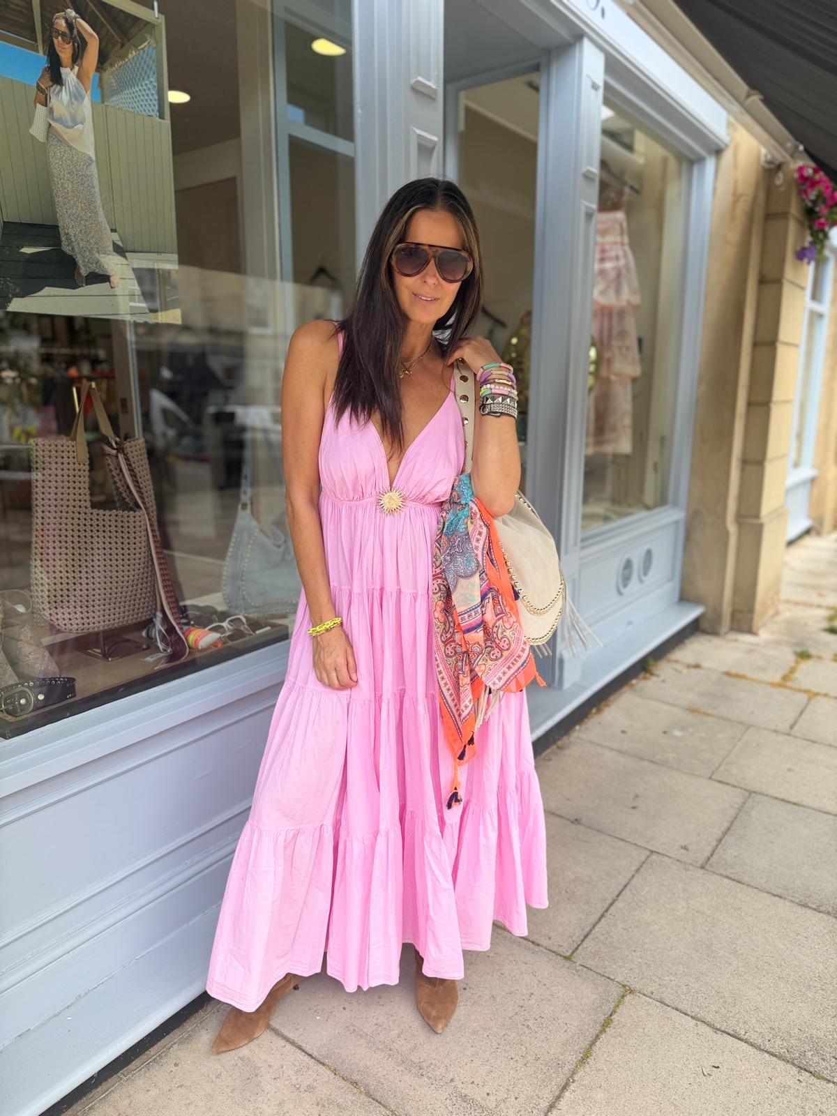 Dahlia Maxi Dress - Pink