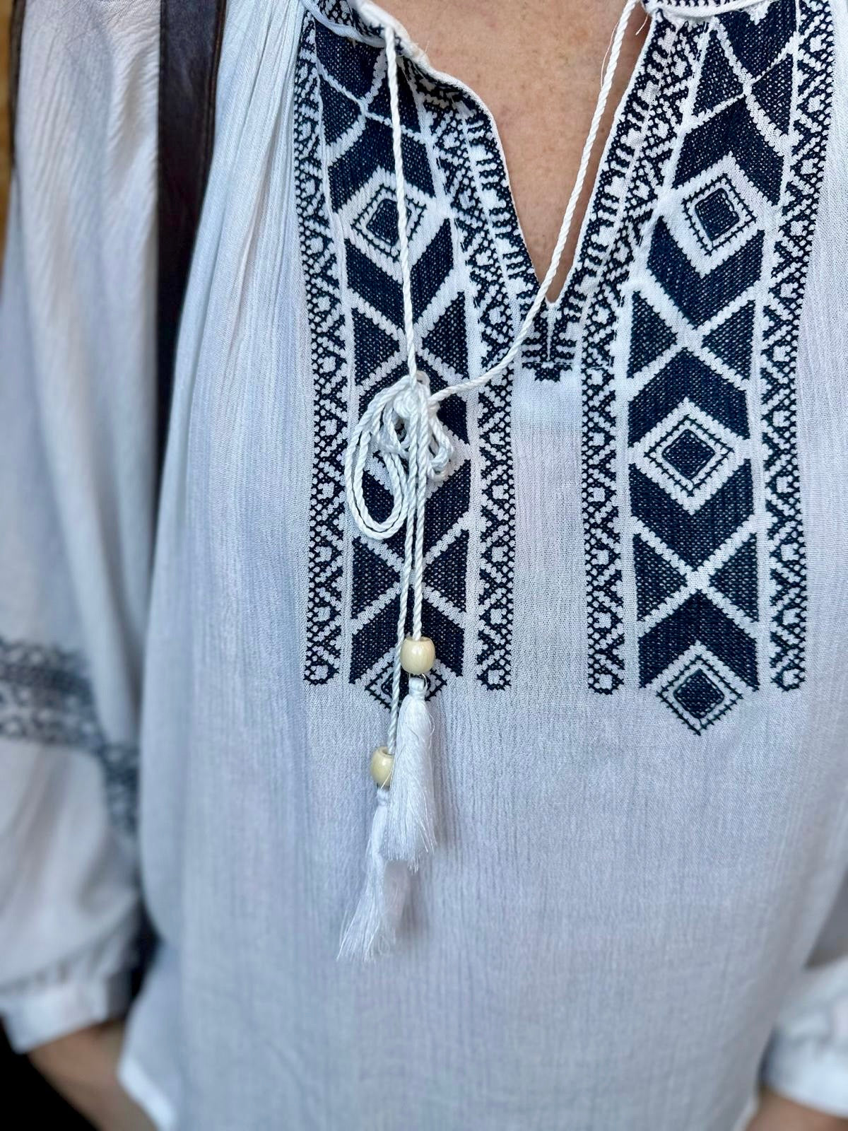 Riley Printed Boho Blouse