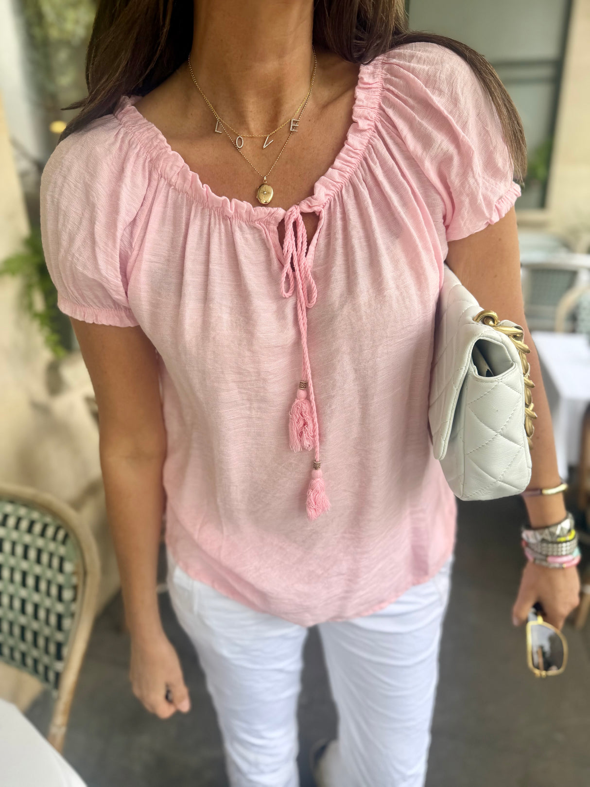 Rhea Light weight Blouse - Pink