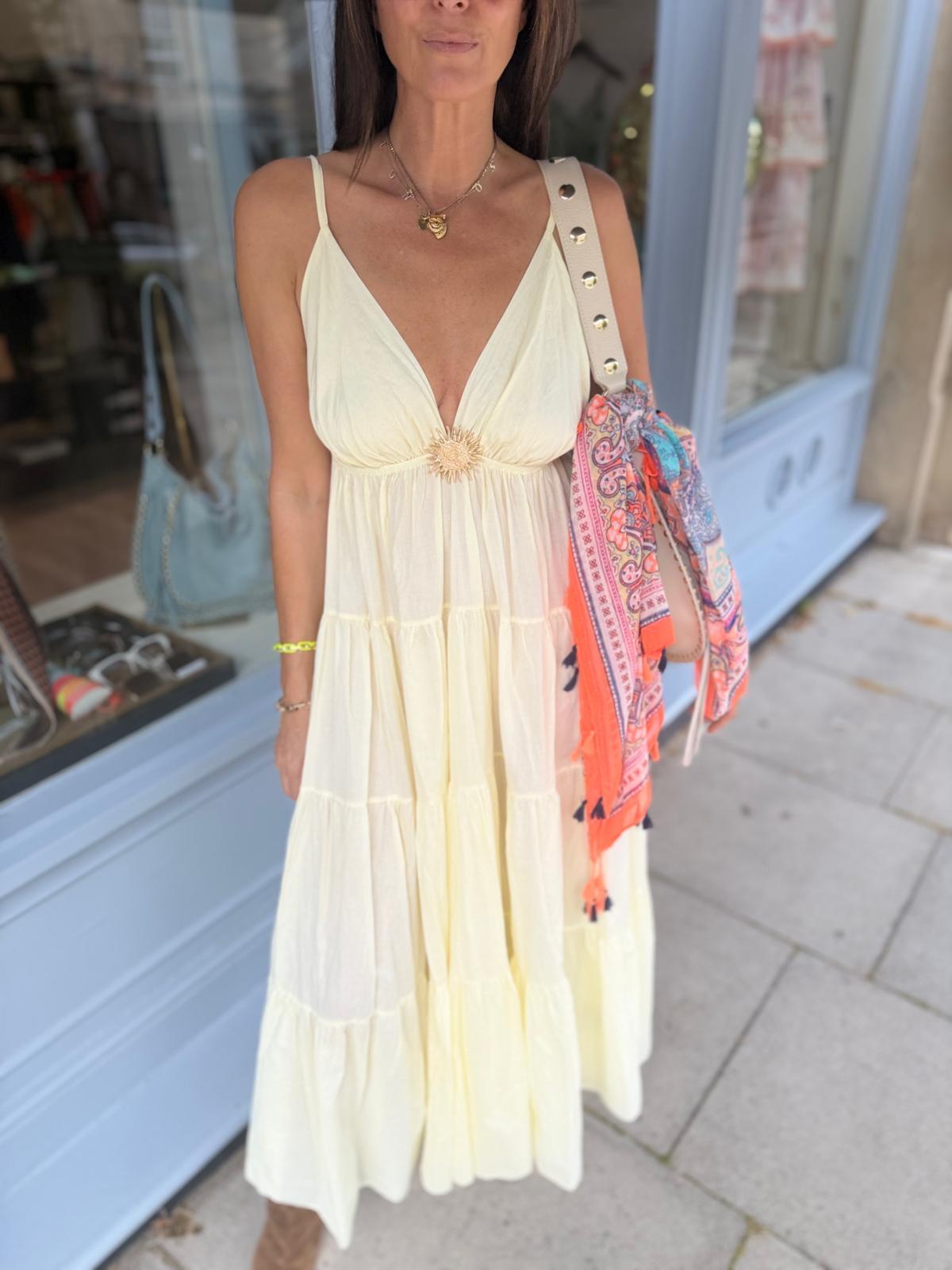 Dahlia Maxi Dress - Lemon