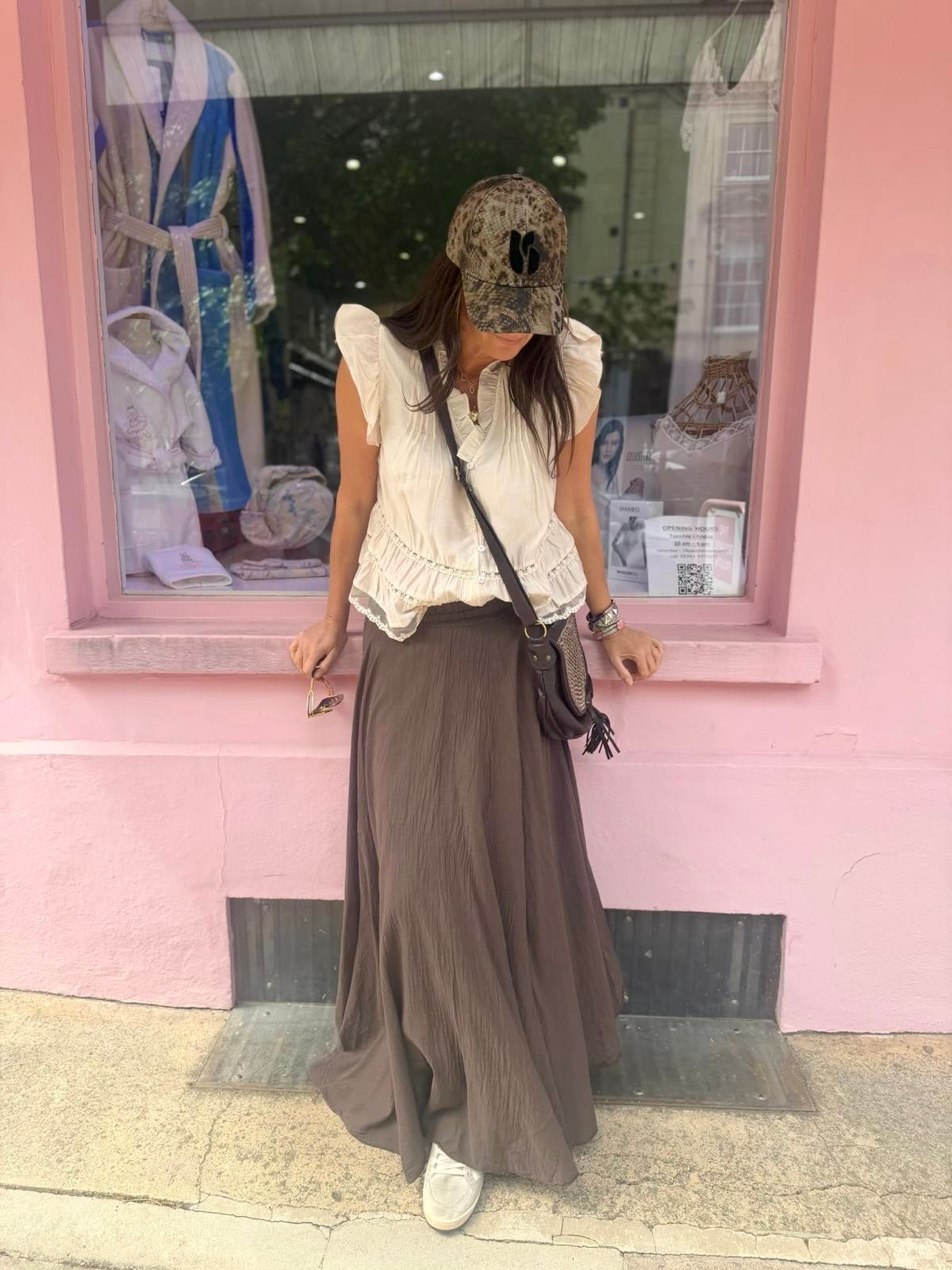 Jade Maxi Skirt - Chocolate
