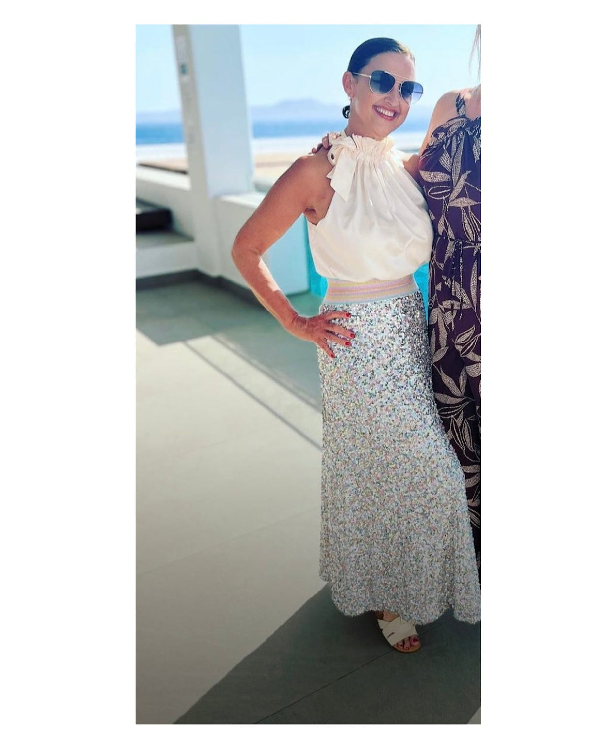 Seline Sequin Skirt Multi