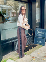 Tempest Pant - Chocolate With Black Sequin