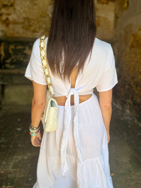 Noa Lightweight Maxi Dress - White