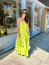 Lottie Beaded Maxi Dress - Lime
