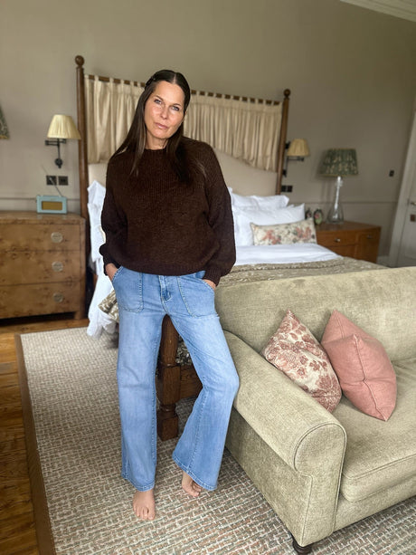 Crush Wide Leg - Light Denim