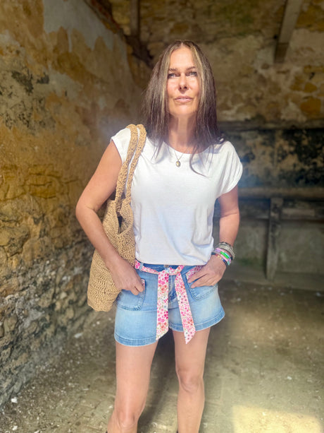 Daisy Denim Short