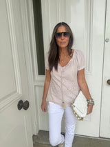 Florence Broiderie Anglaise Top - Stone