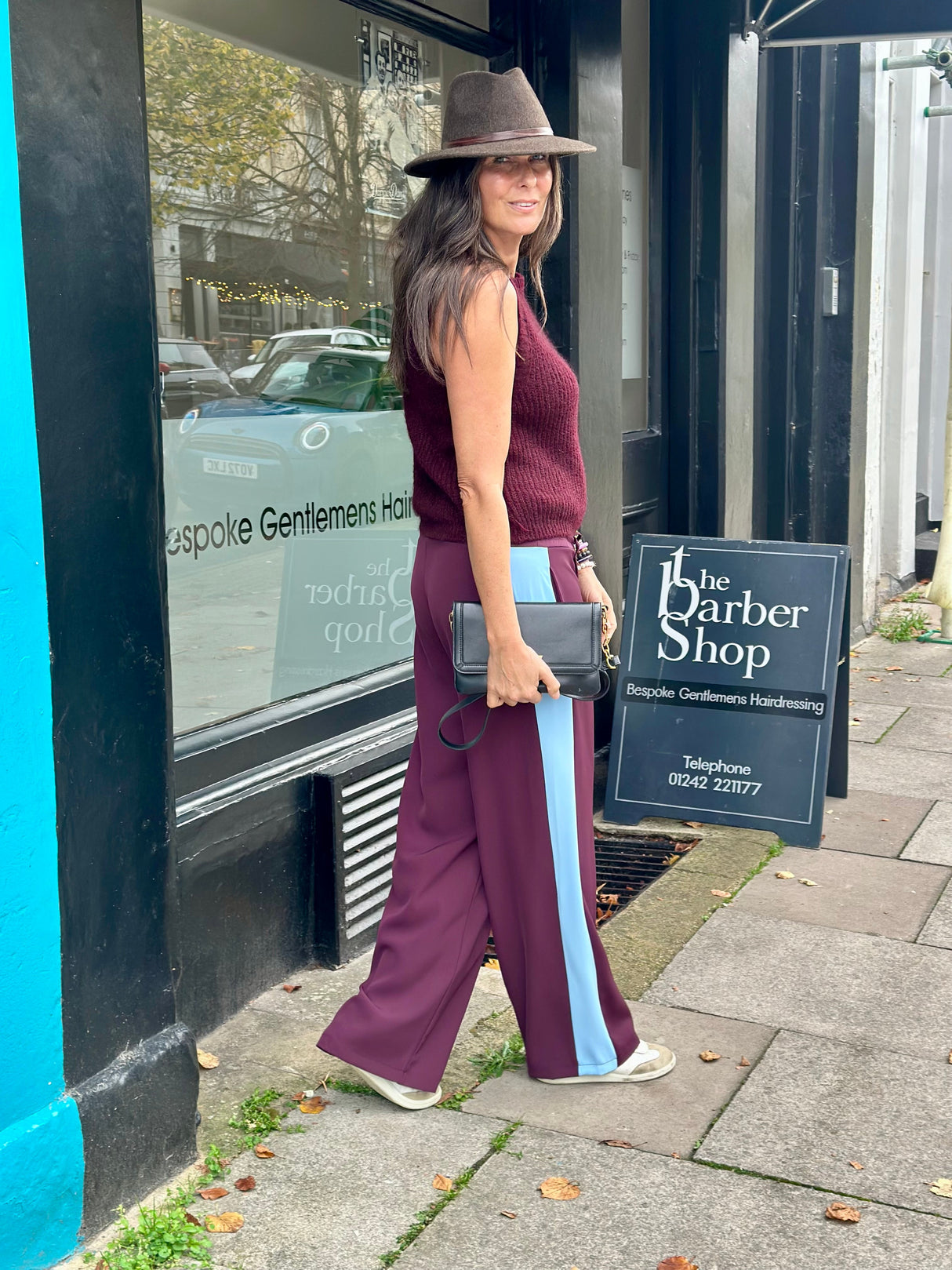 Tempest Pant - Cherry & Blue