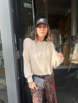 Arlo Wide Sleeve knit - Cream