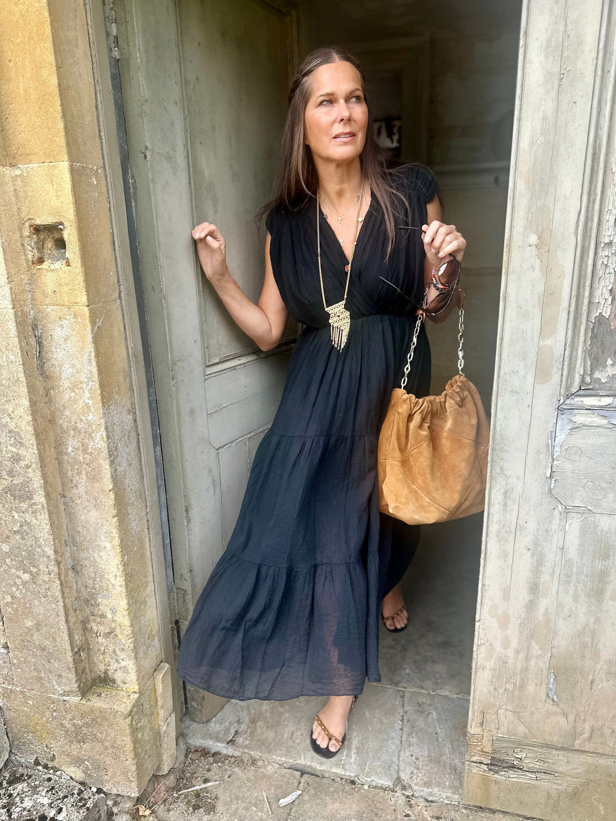 Belle Maxi Dress - Black