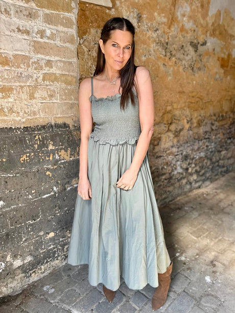 Meadow Maxi Dress - Khaki