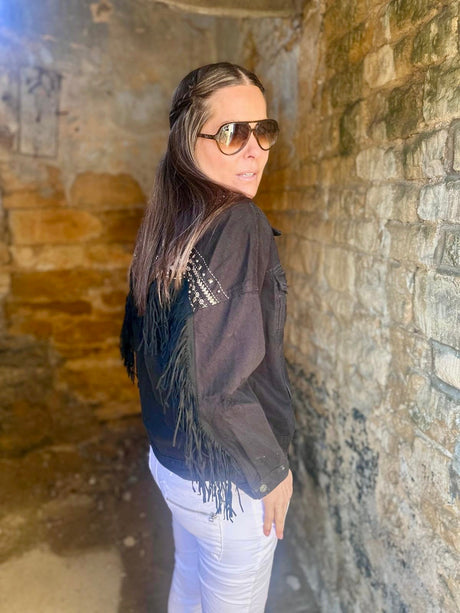 Dallas Denim Jacket Black