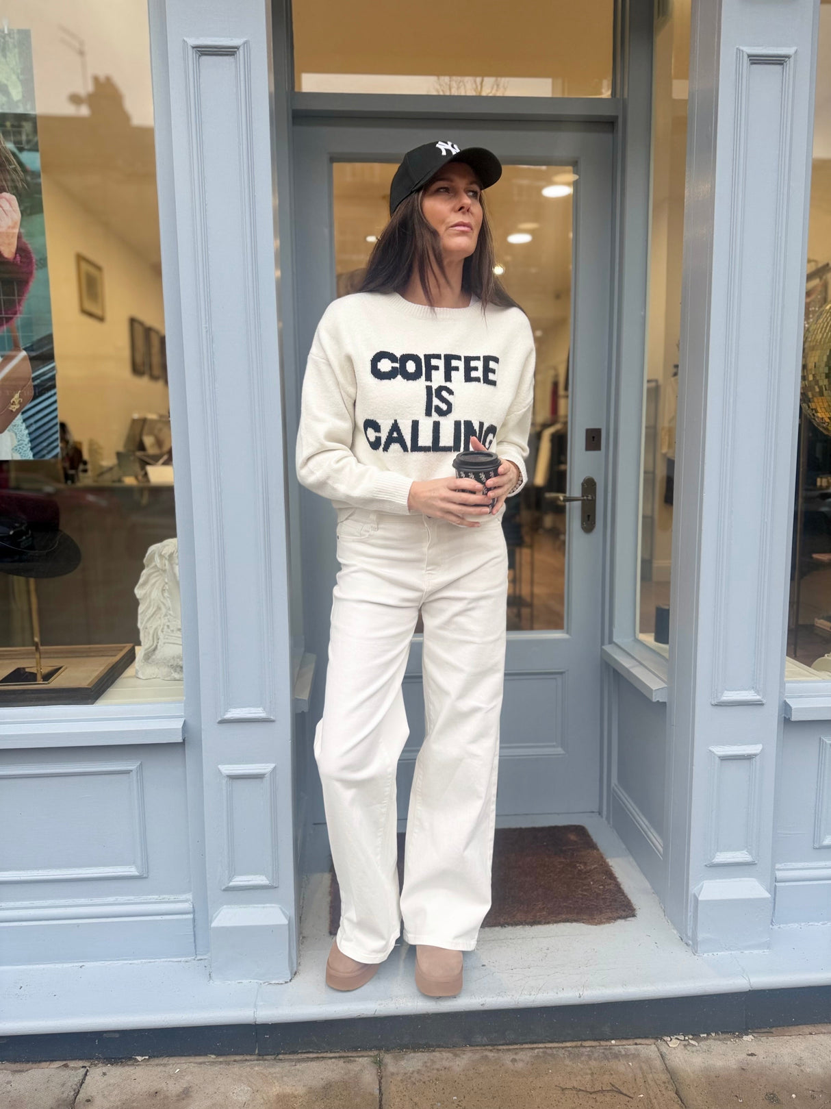 Baker Wide Leg Jean - White