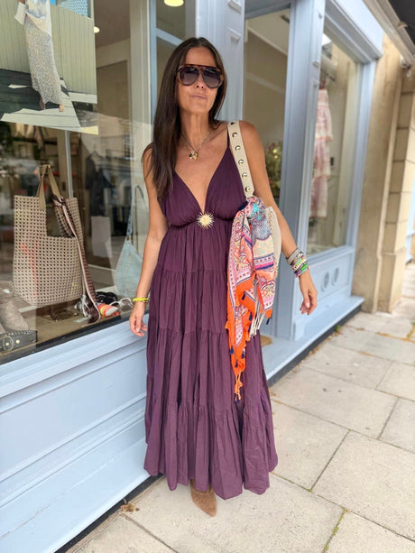 Dahlia Maxi Dress - Cherry