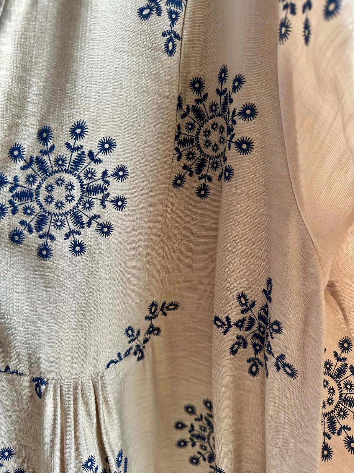 Maison Tiered Mini Dress - Neutral