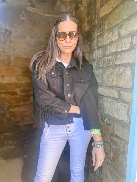 Dallas Denim Jacket Black