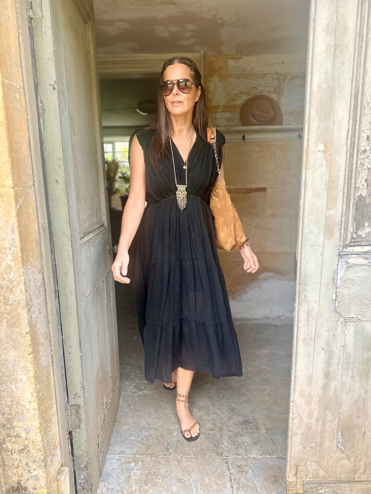 Belle Maxi Dress - Black