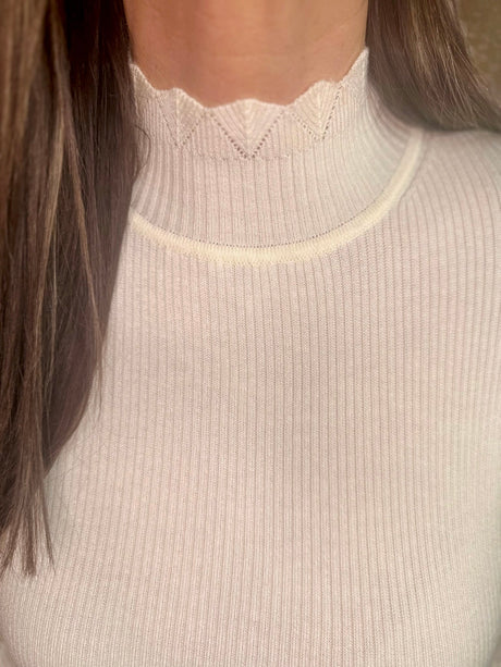 Claire Turtle Neck Knit - Cream