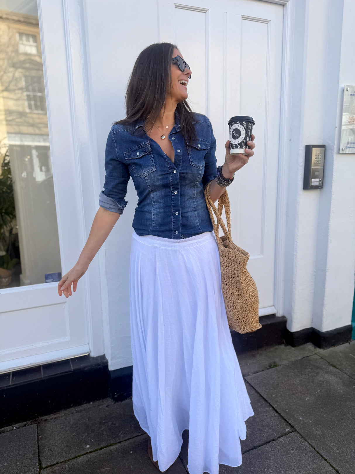 Jade Maxi Skirt - White