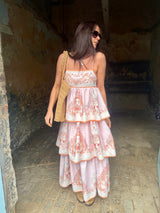 Henrietta Printed Maxi Dress - Pink
