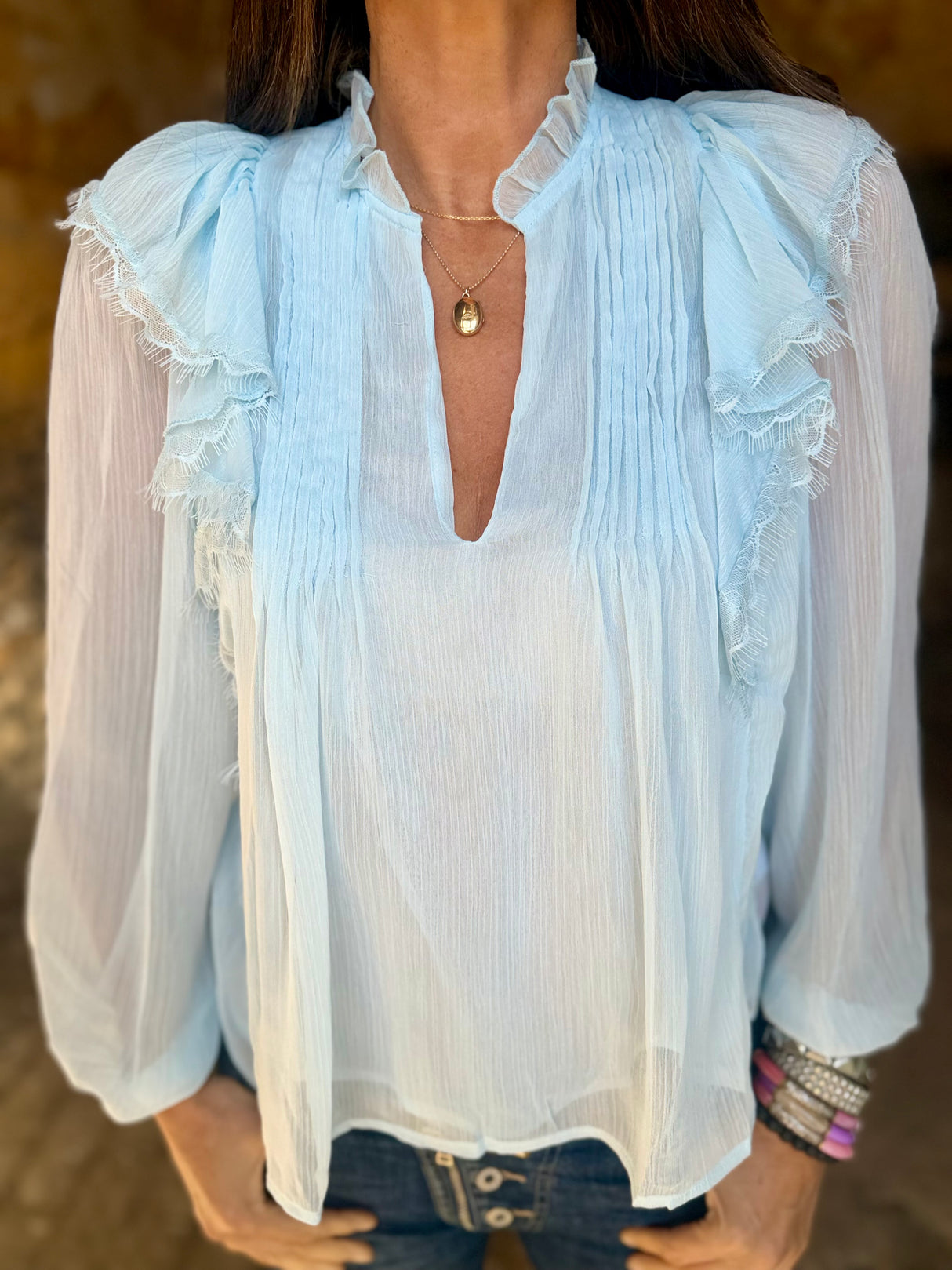 Bloom Blouse - Blue