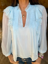 Bloom Blouse - Blue