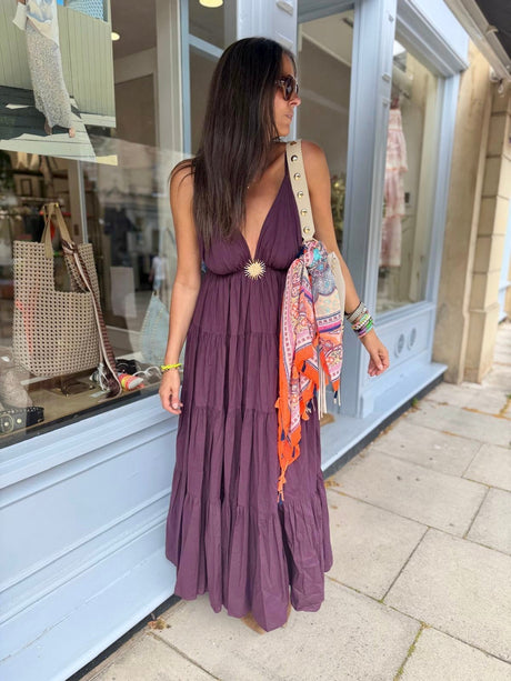 Dahlia Maxi Dress - Cherry