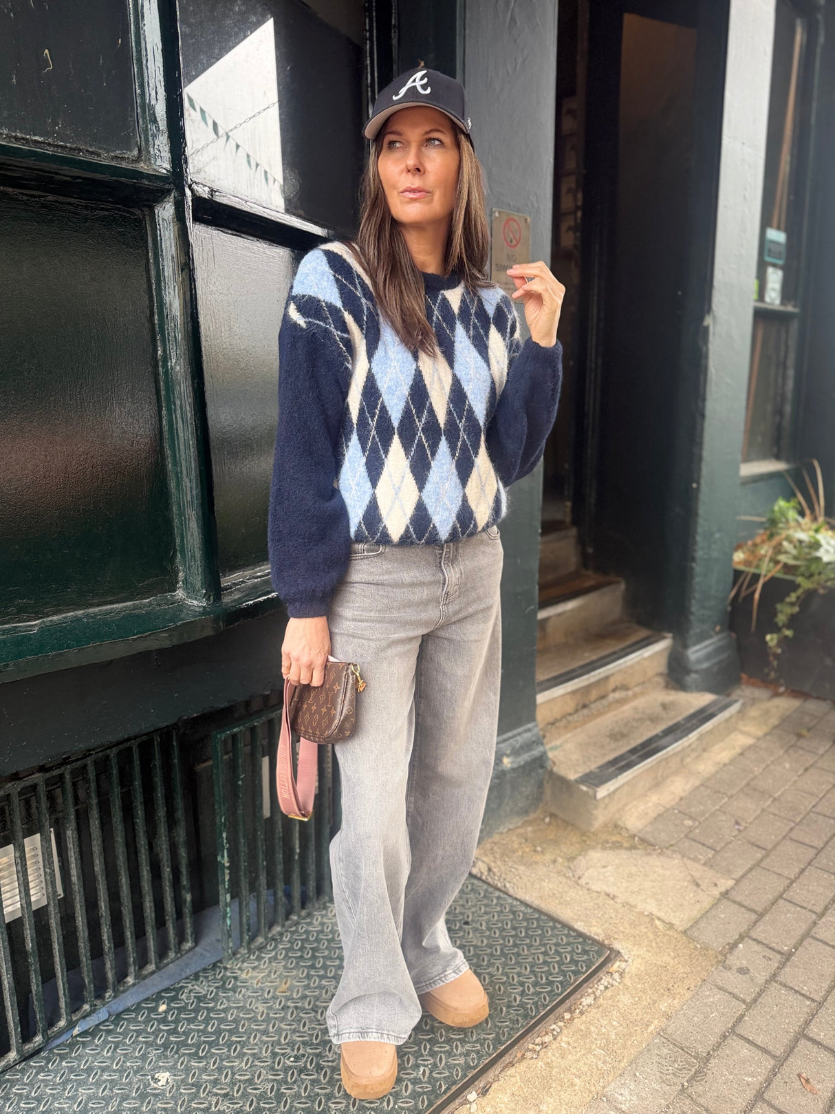 Baker Wide Leg Jean - Grey