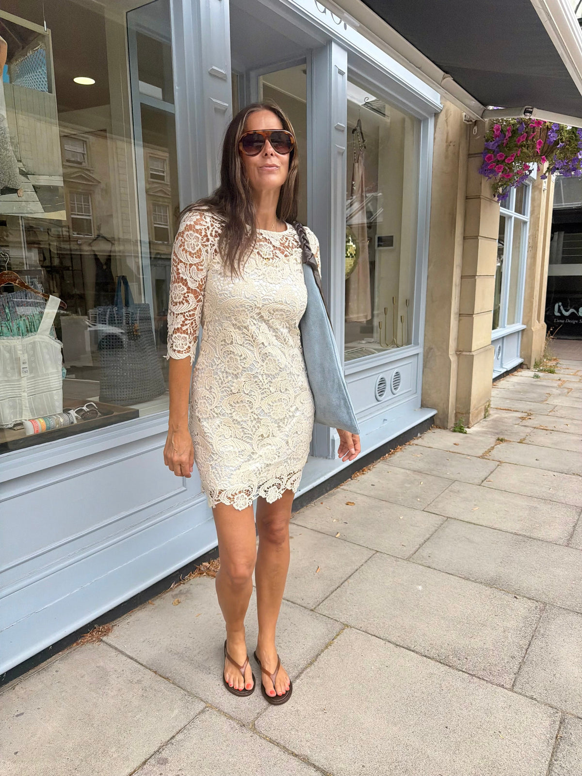 Riley Crochet Mini Dress