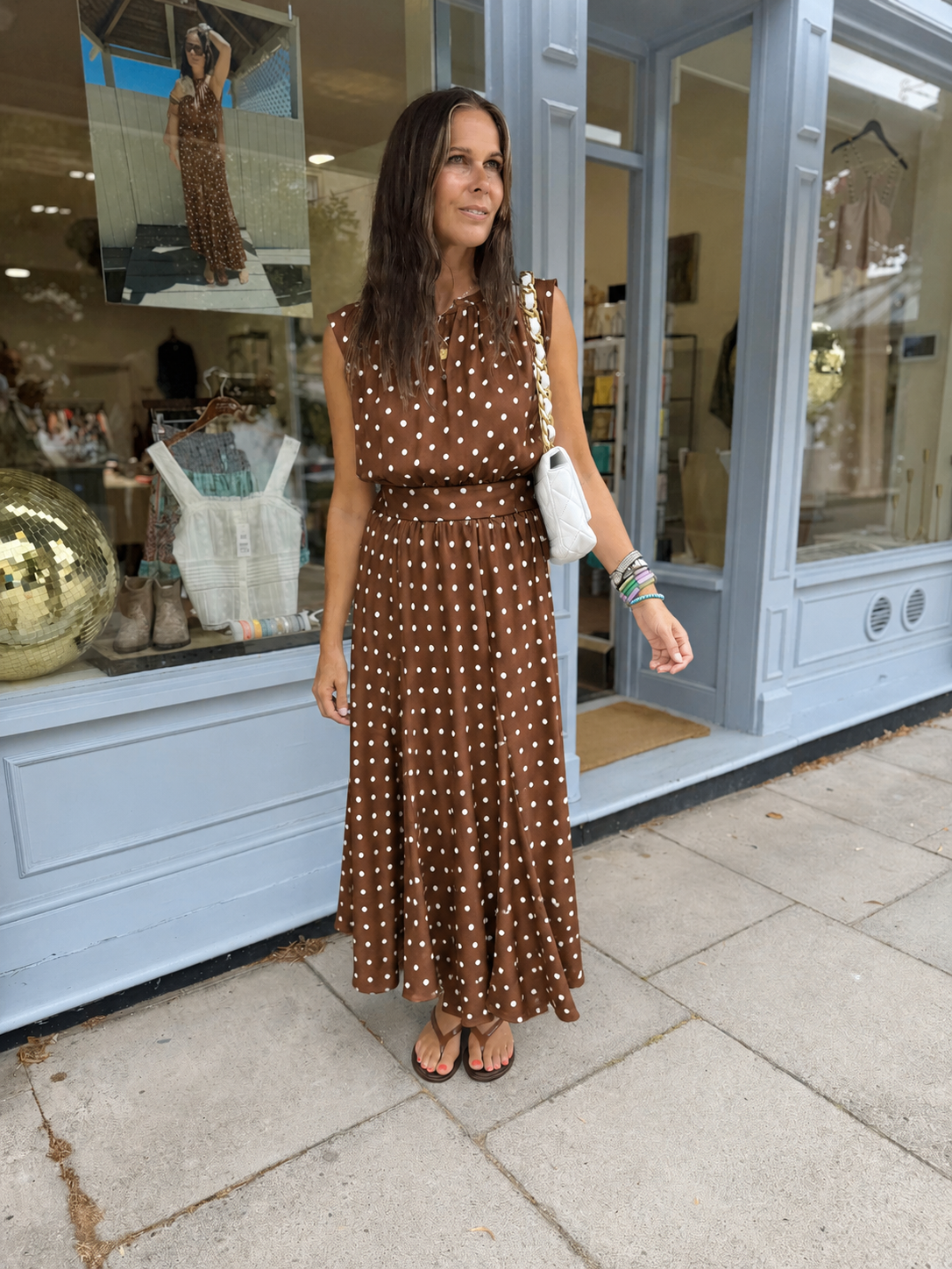 Lydia Polka Dot - Skirt Chocolate