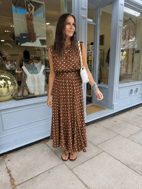 Lydia Polka Dot - Skirt Chocolate