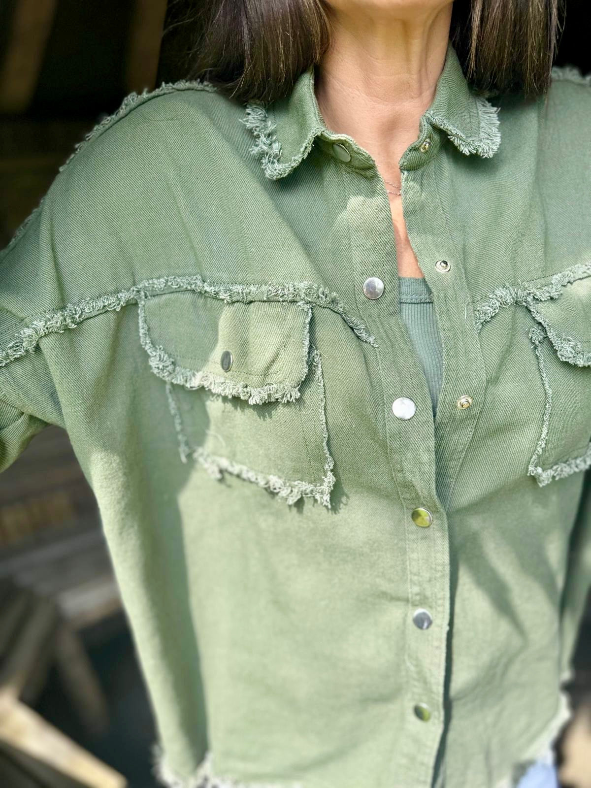 Rock & Roll Jacket Khaki/Black