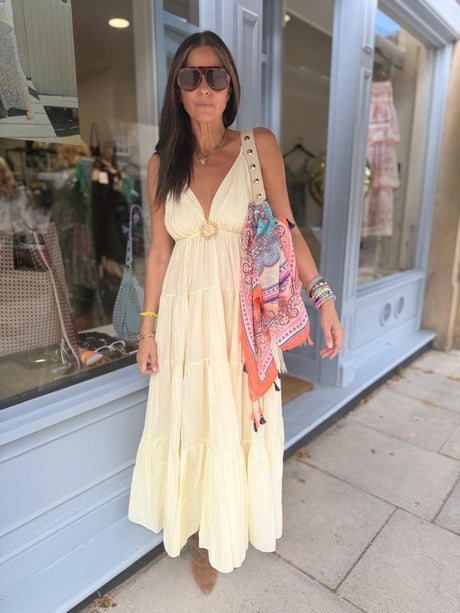 Dahlia Maxi Dress - Lemon
