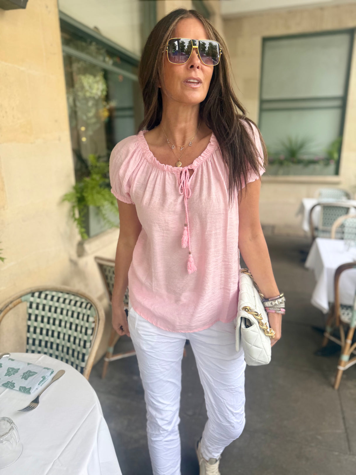 Rhea Light weight Blouse - Pink