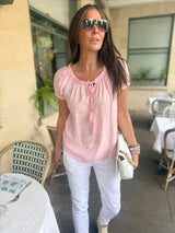 Rhea Light weight Blouse - Pink