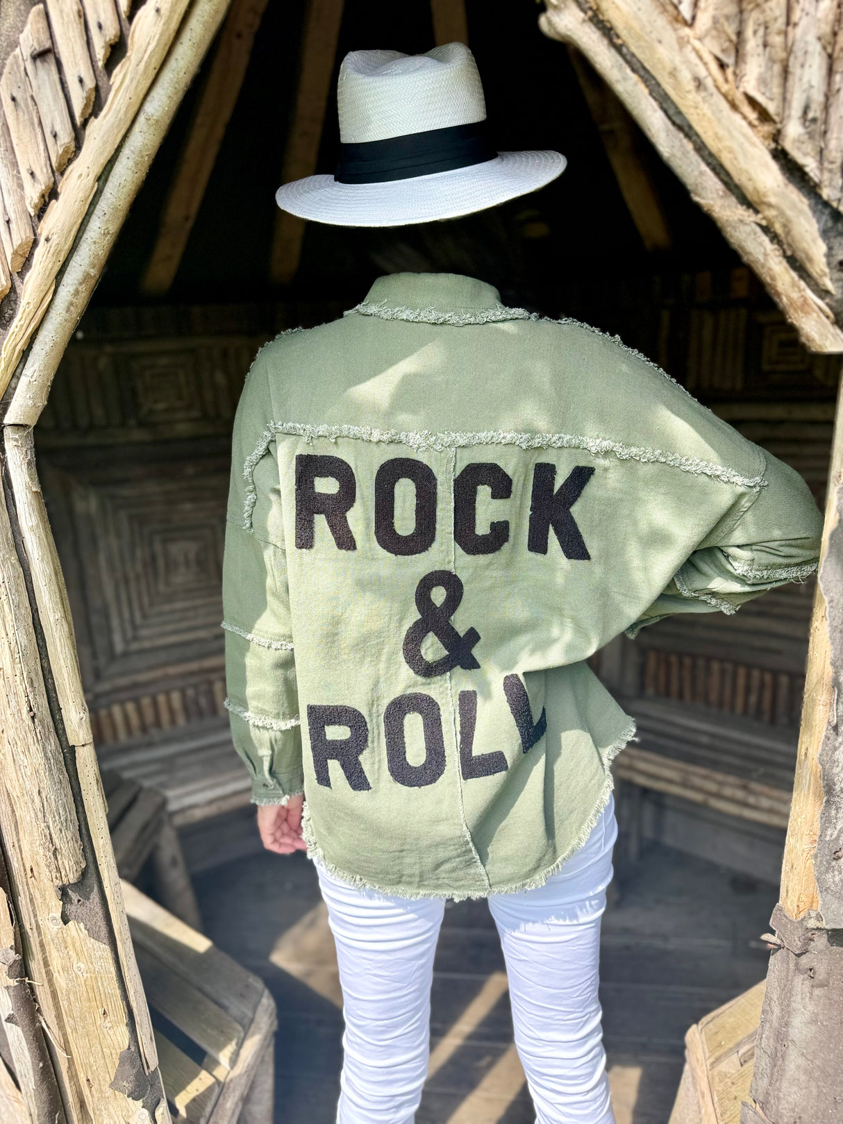 Rock & Roll Jacket Khaki/Black
