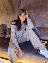 Sue Knitted Hoodie - Taupe