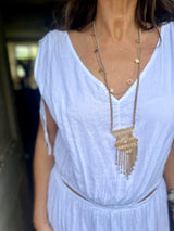 Zahra Cut Out Maxi - White
