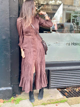 Amelie Maxi Dress - Chocolate
