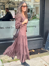 Amelie Maxi Dress - Chocolate