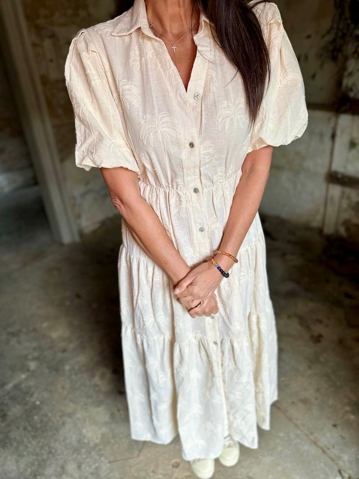 Alana Maxi Dress - Cream