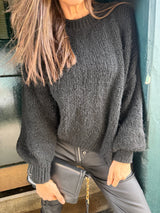 Arlo Wide Sleeve knit - Black
