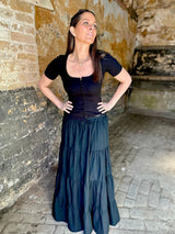 Amber Maxi Skirt - Black
