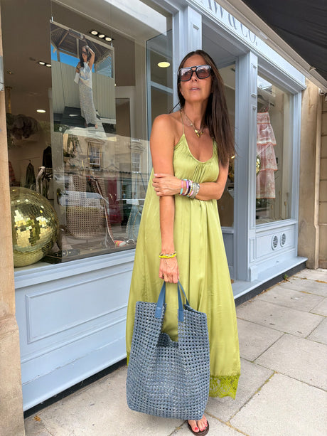 Posie Slip Dress - Green