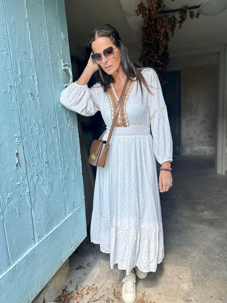 Bay Embroidered Maxi Dress