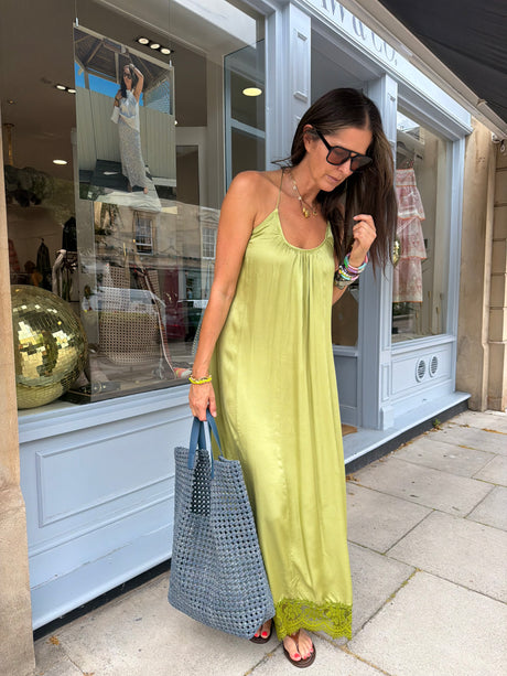 Posie Slip Dress - Green