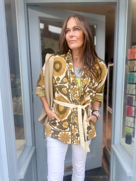 Lucy Embroidered Jacket with Tie