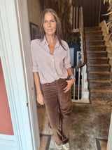 Ellery Stripe Shirt - Sand