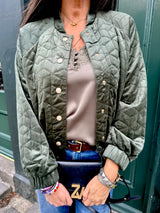 Cherry Padded Jacket - Khaki